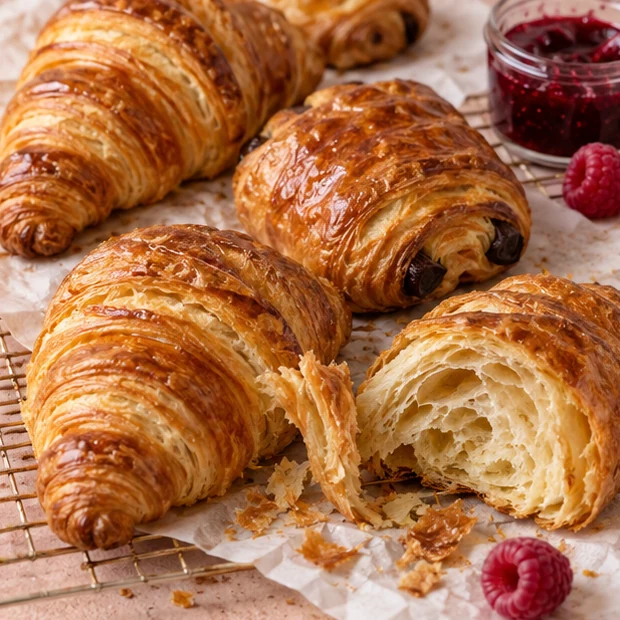 Croissants e viennoiseries artesanais